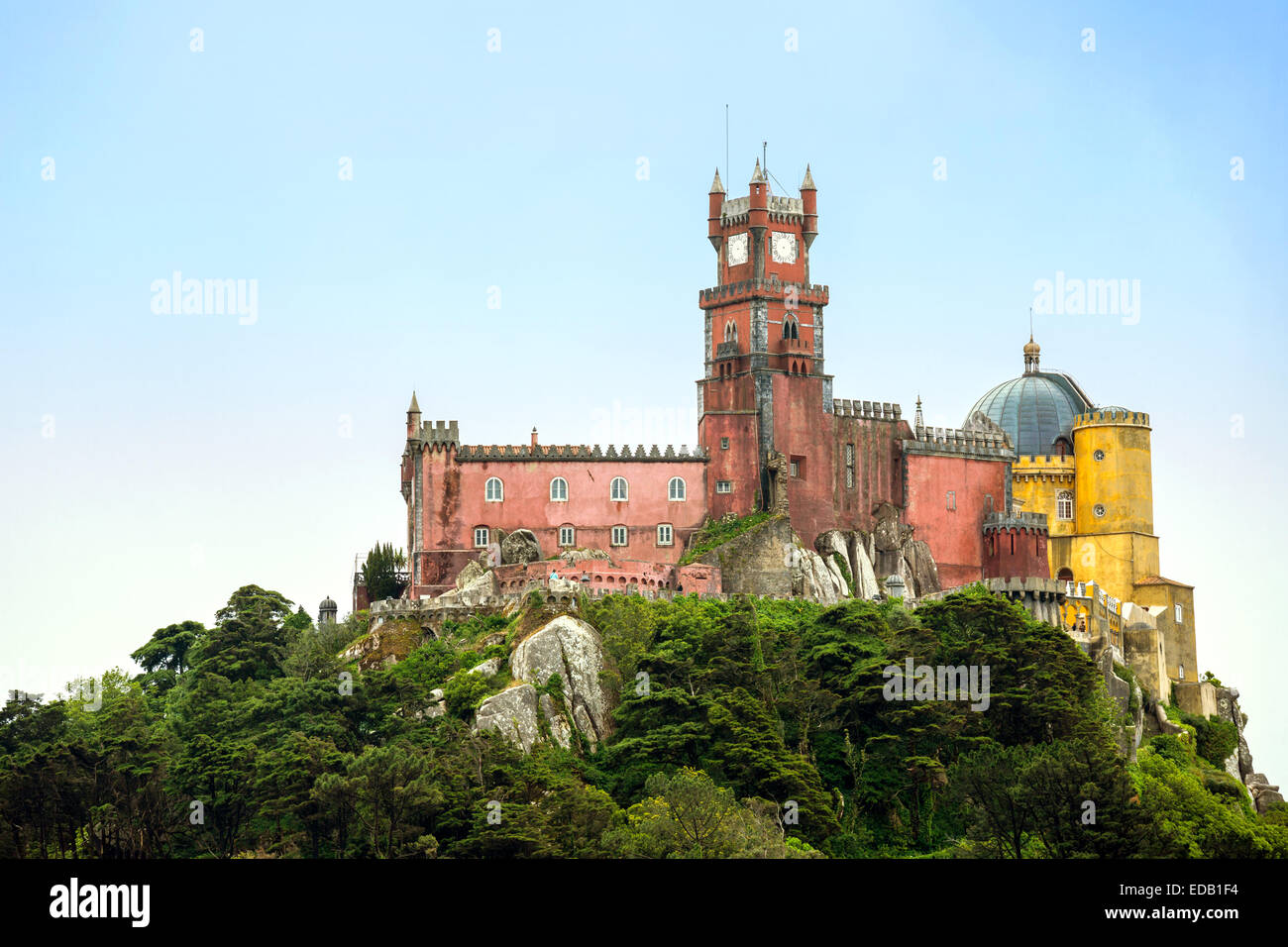 Pena il Palazzo Nazionale di Sintra, Portogallo Foto Stock