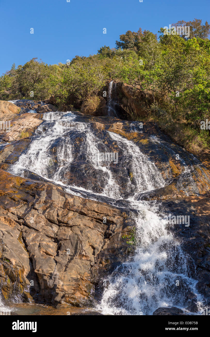 HHOHHO, SWAZILAND, AFRICA - Phophonyane Riserva Naturale della cascata. Foto Stock