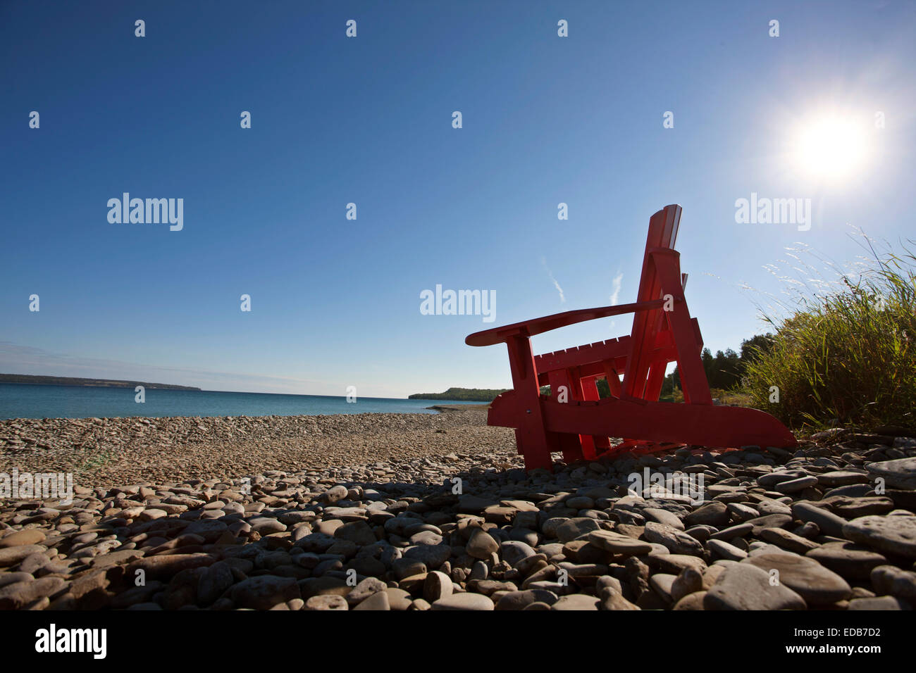 Owen Sound Ontario Georgian Bay sedie in Canada Foto Stock