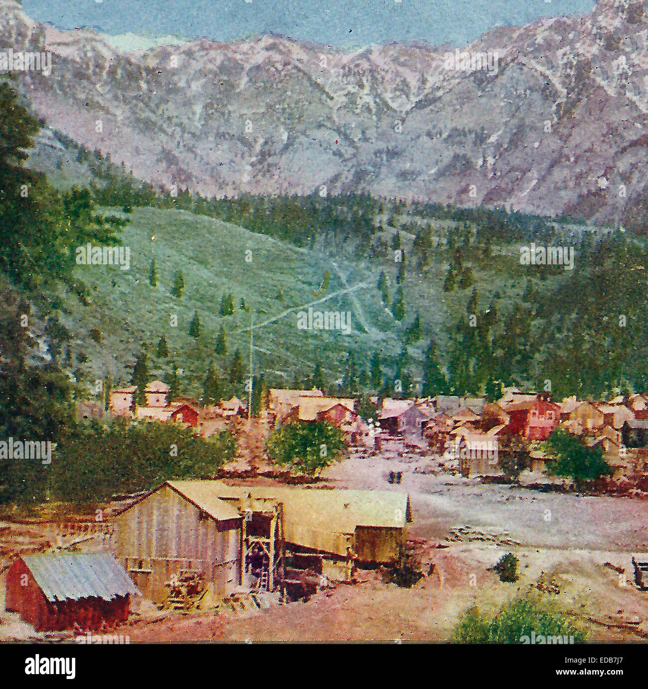 Il ferro di cavallo, da ovest Curay, Colorado, circa 1900 Foto Stock