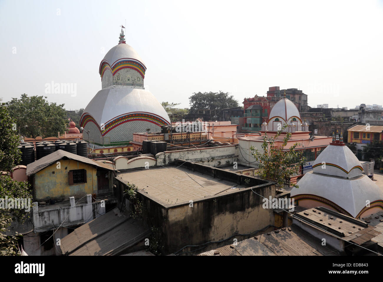 Kalighat Kali tempio indù di Calcutta, in India il 10 febbraio 2014. Foto Stock