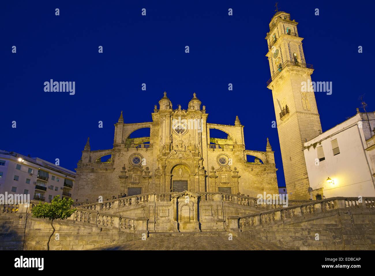 Cattedrale la Colegiata del Salvador, Jerez de la Frontera, Andalusia, Spagna Foto Stock