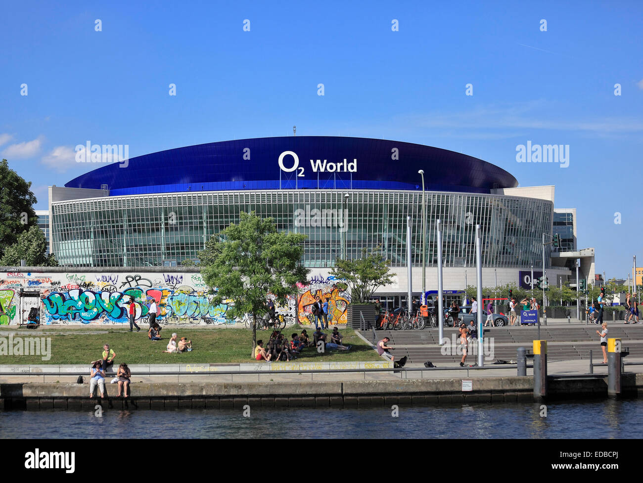 O2 World di Berlino, luogo dell'evento, distretto di Friedrichshain, Friedrichshain-Kreuzberg, Berlino, Germania Foto Stock