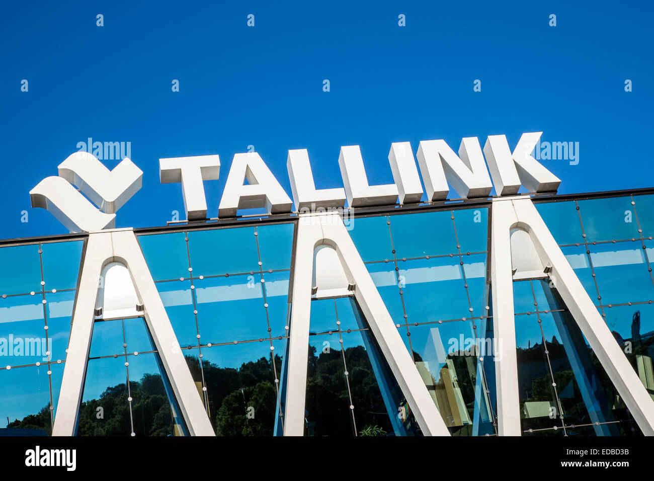 Sede dell'estone di compagnia di navigazione Tallink, Tallinn, Estonia Foto Stock