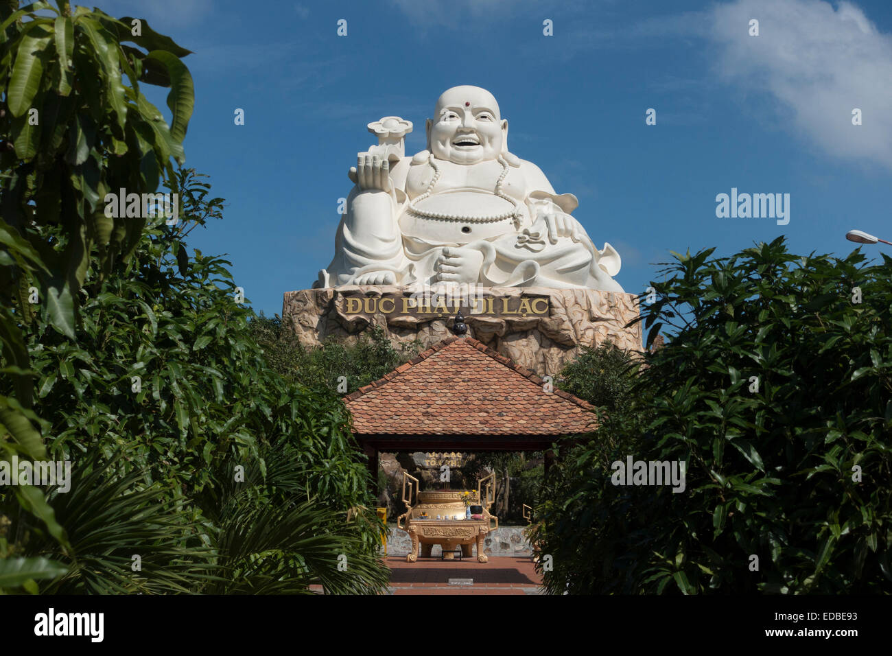 Scultura di Buddha, parco divertimenti, Vung Tau, Vietnam Foto Stock