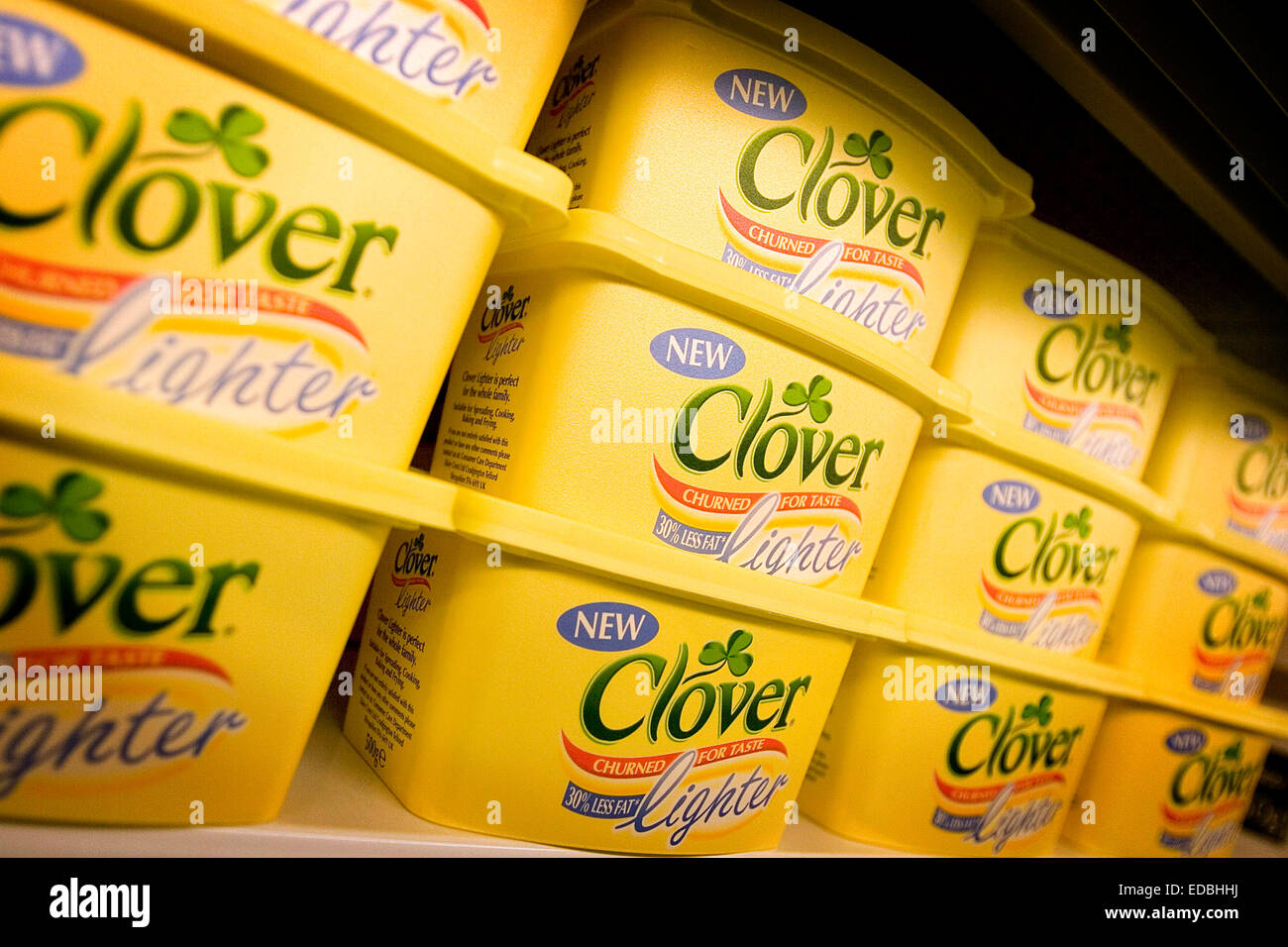Immagine illustrativa di Clover diffusione che è di proprietà di Dairy Crest Ltd. Foto Stock