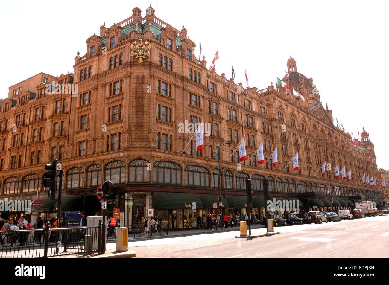 Harrords Department Store, Brompton Road e Knightsbridge Foto Stock