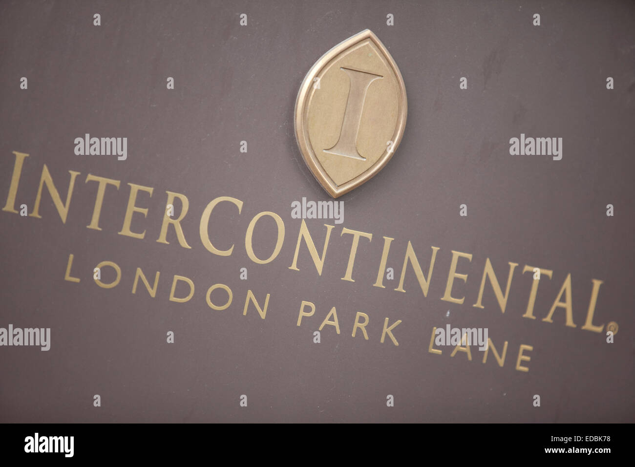 Esterno del Park Lane's InterContinental hotel. Foto Stock