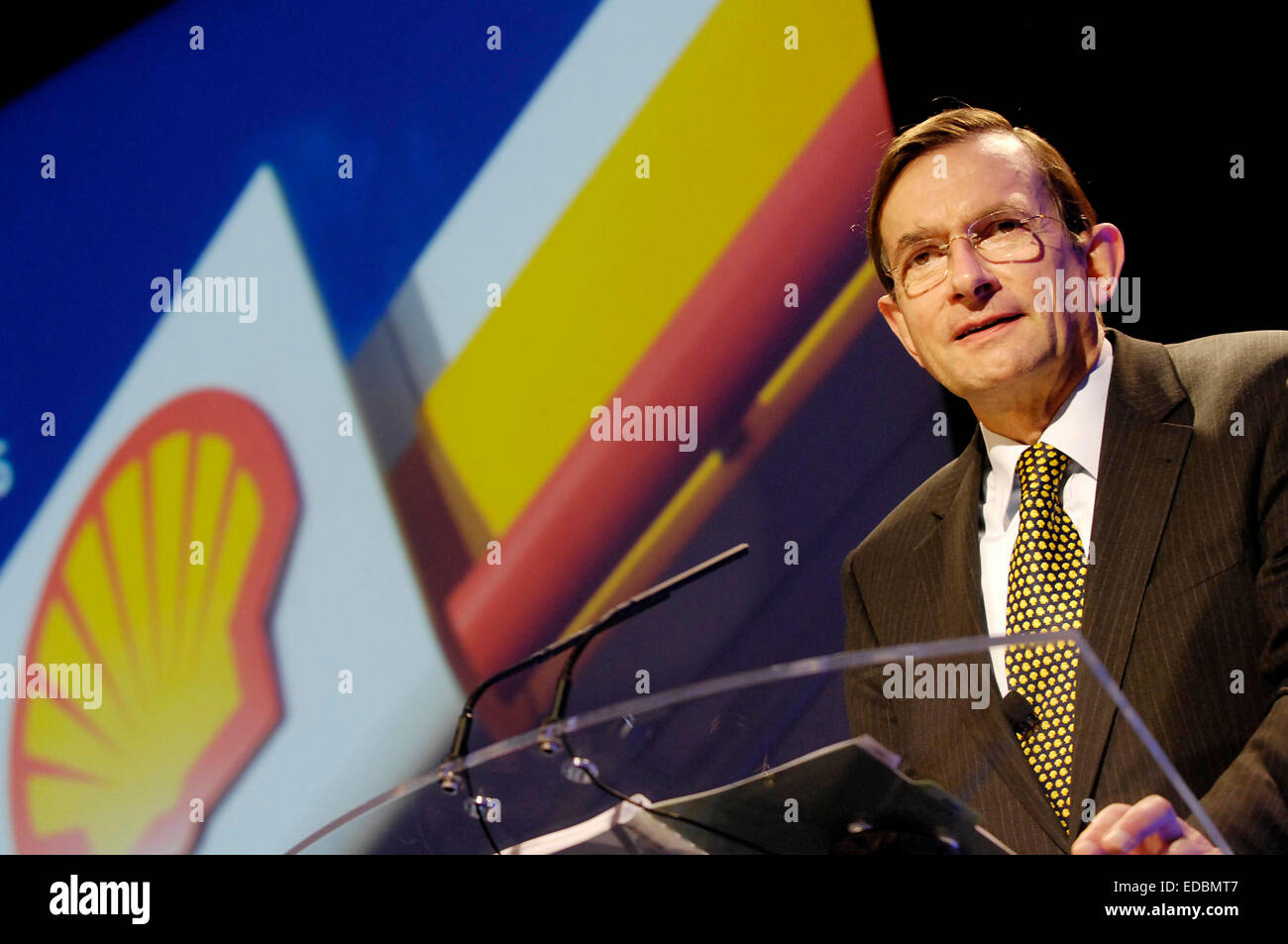 Nella foto: Ex Royal Dutch Shell CEO di Jeroen Van Der Veer. Foto Stock