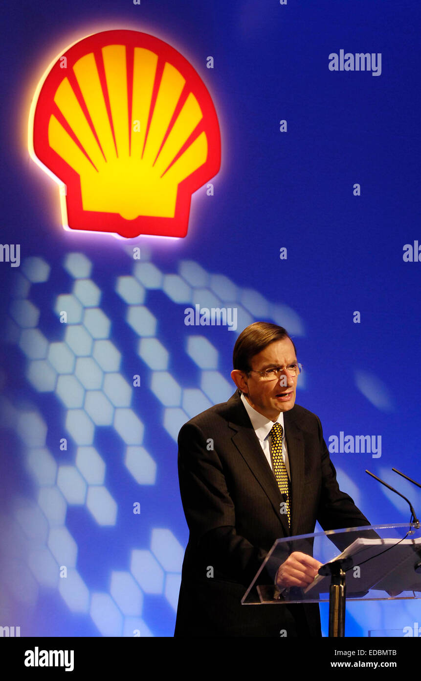 Nella foto: Ex Royal Dutch Shell CEO di Jeroen Van Der Veer. Foto Stock