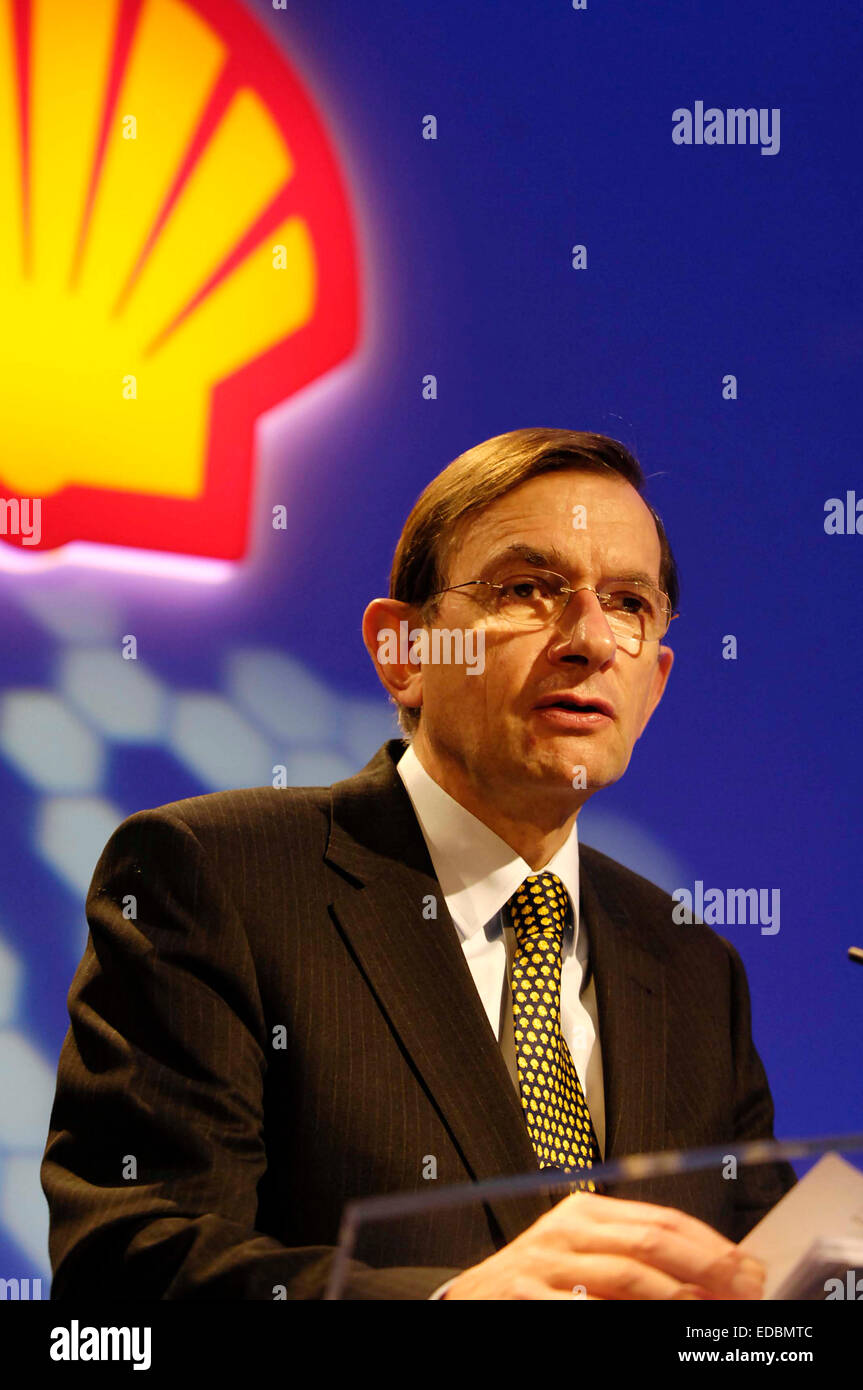 Nella foto: Ex Royal Dutch Shell CEO di Jeroen Van Der Veer. Foto Stock