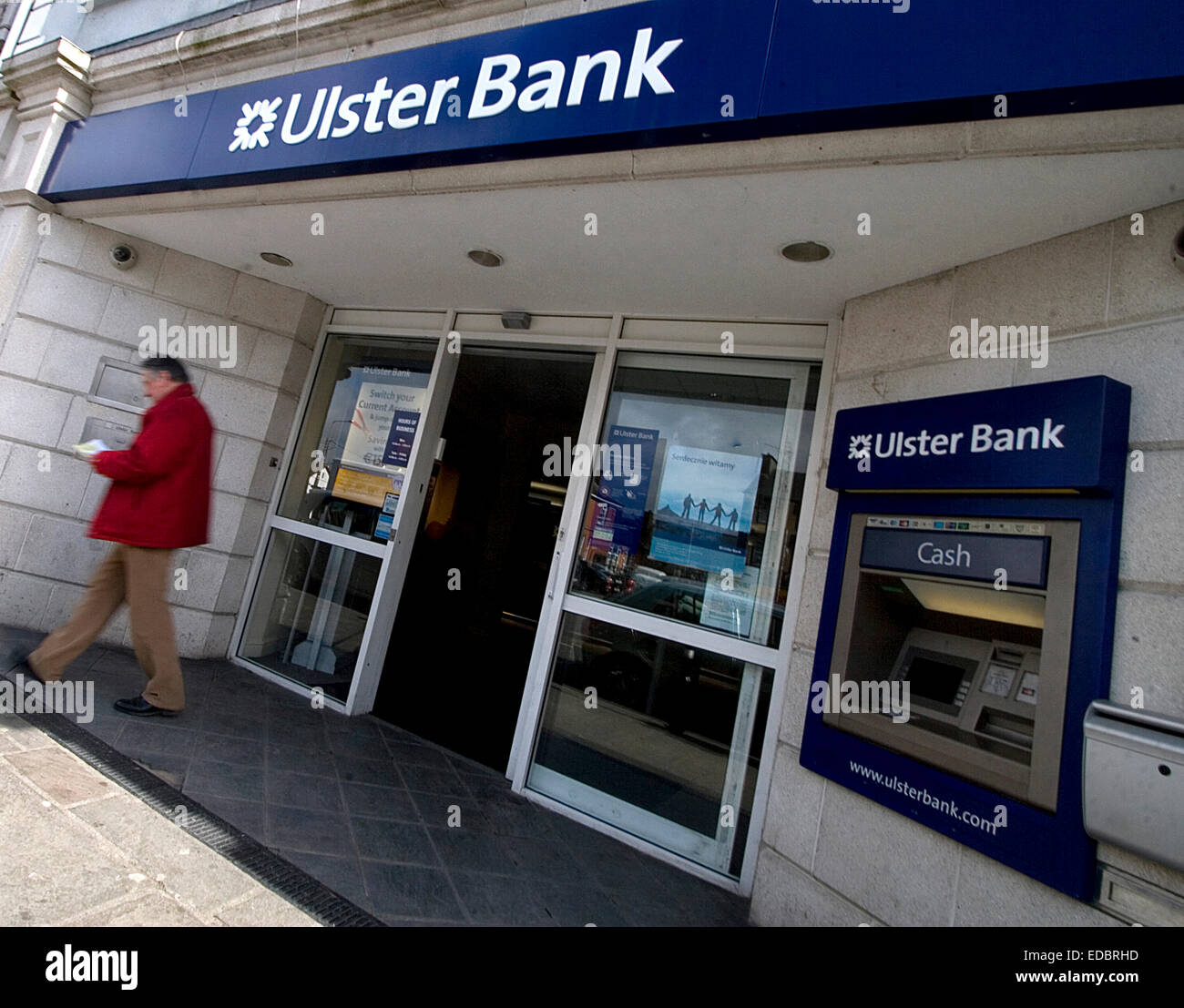 Un ramo della Ulster Bank, Roscommon, Irlanda occidentale. Foto Stock
