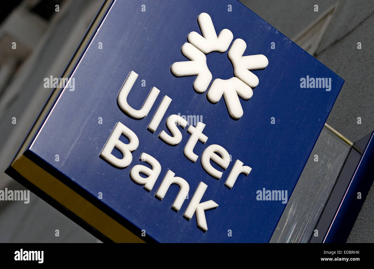 Un ramo della Ulster Bank, Roscommon, Irlanda occidentale. Foto Stock