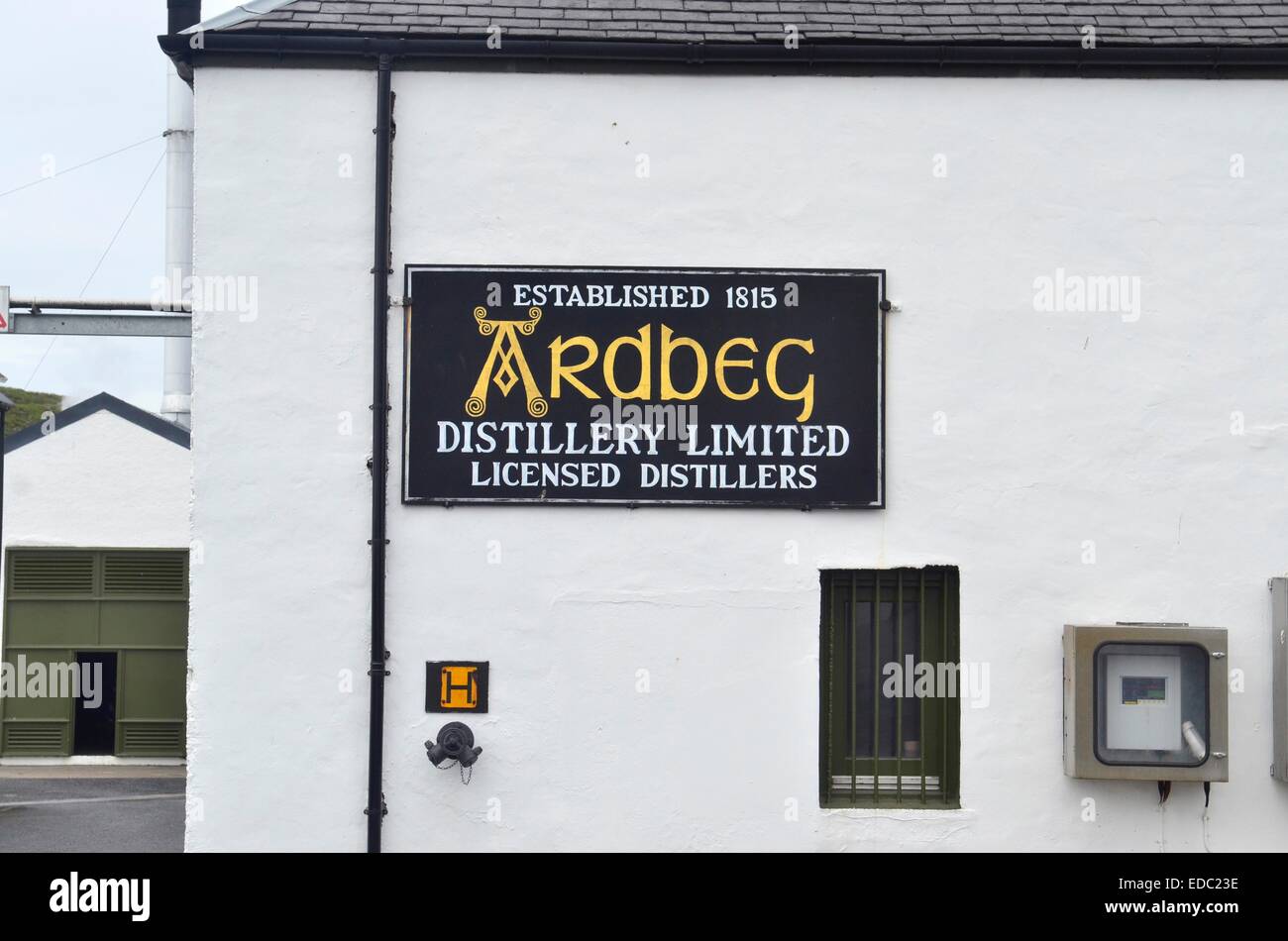 Ardbeg Distillery, Islay, Scozia Foto Stock