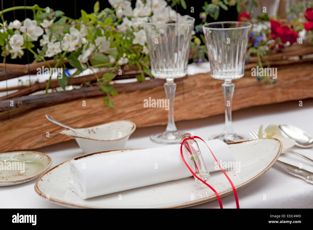 set-up table Foto Stock