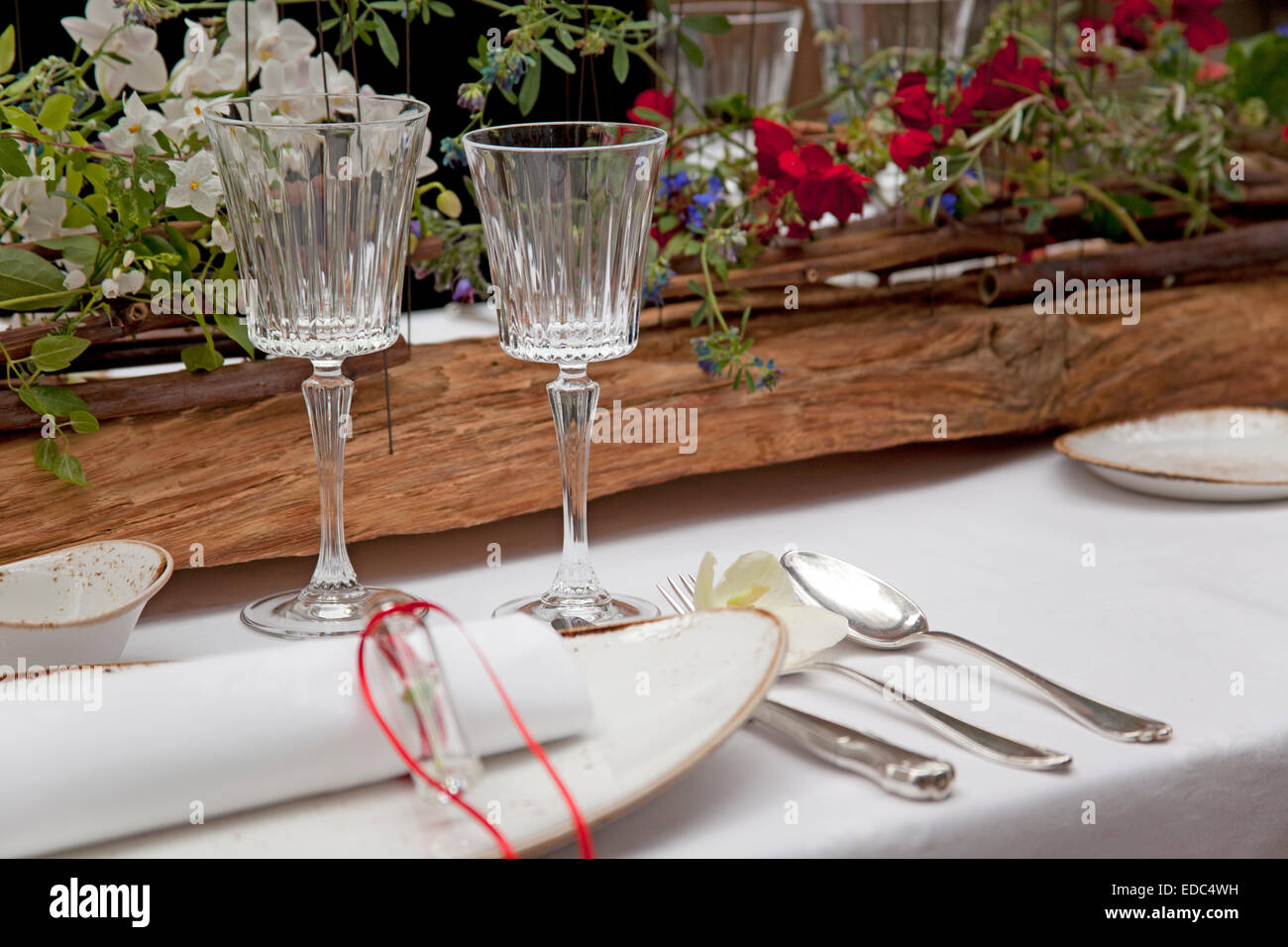 set-up table Foto Stock