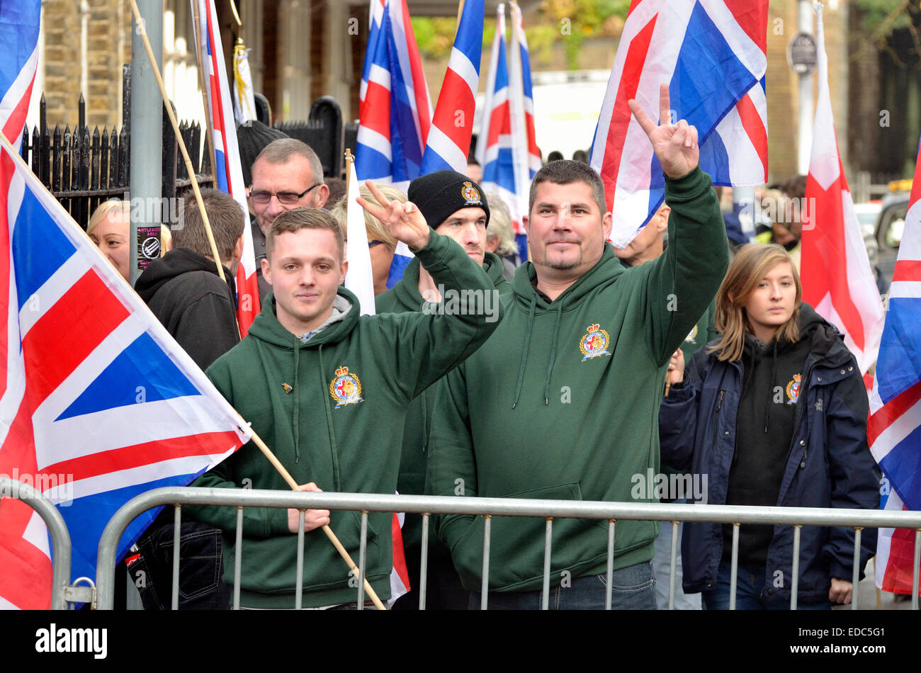 Rochester, Kent, Inghilterra, Regno Unito. La Gran Bretagna prima (destra-wing gruppo politico) marzo a Rochester prima del 2014 da-elezione. Foto Stock