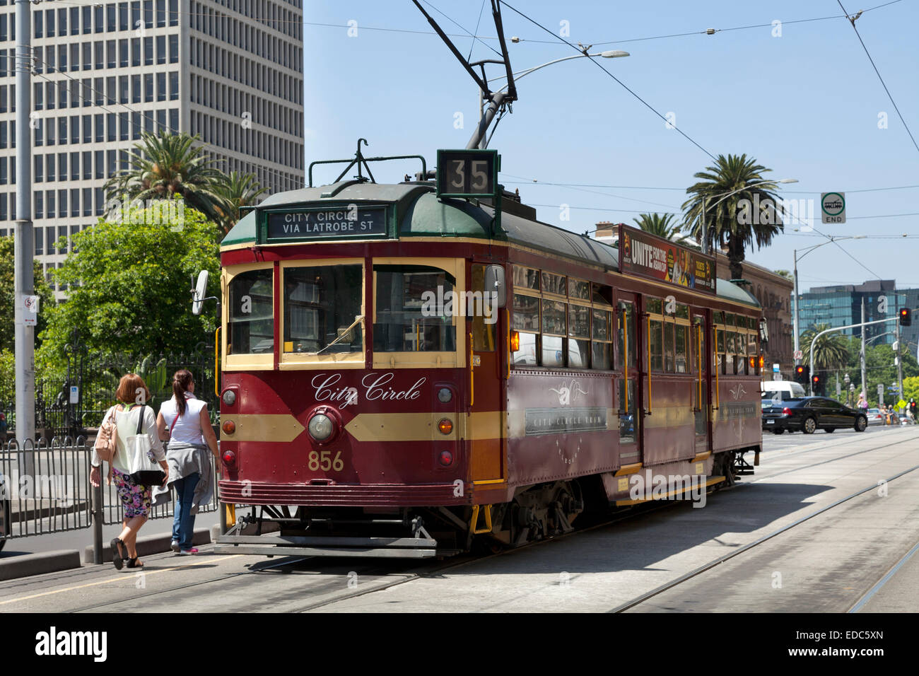 City Circle Tram in Melbourne, Australia Foto Stock