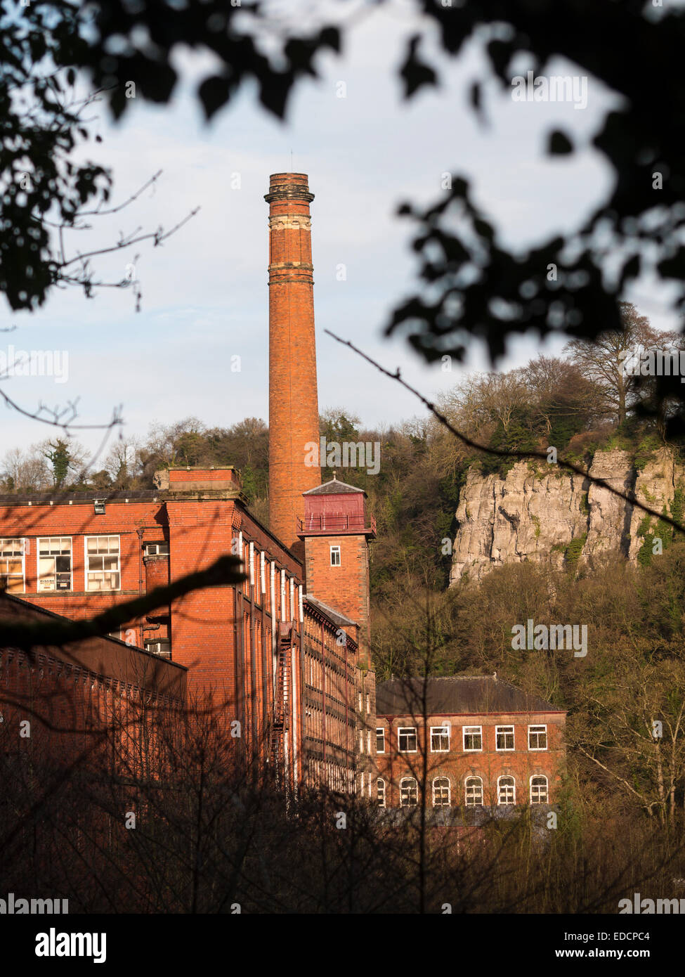 Masson Mill, Matlock, Derbyshire, Regno Unito Foto Stock