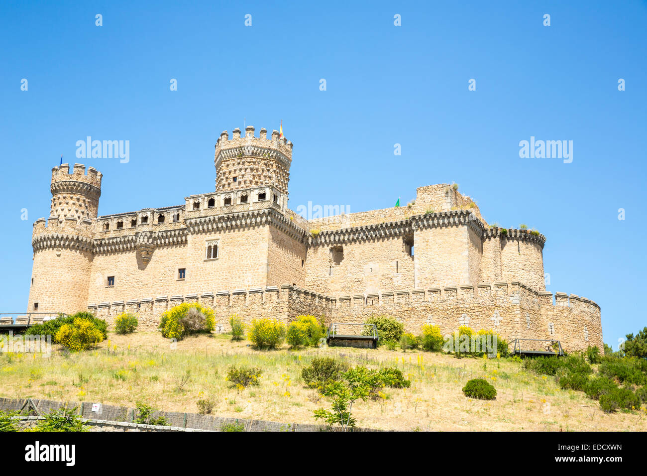 Castello di Mendoza vicino a Madrid Spagna Spain Foto Stock