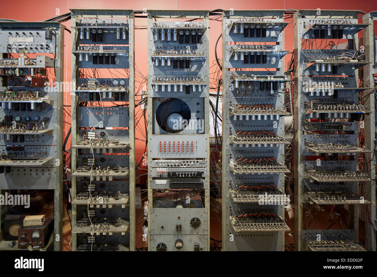 MOSI il Museo della Scienza e dell'industria, situato sul sito del mondo la prima stazione ferroviaria - Foto di una replica del Baby c Foto Stock