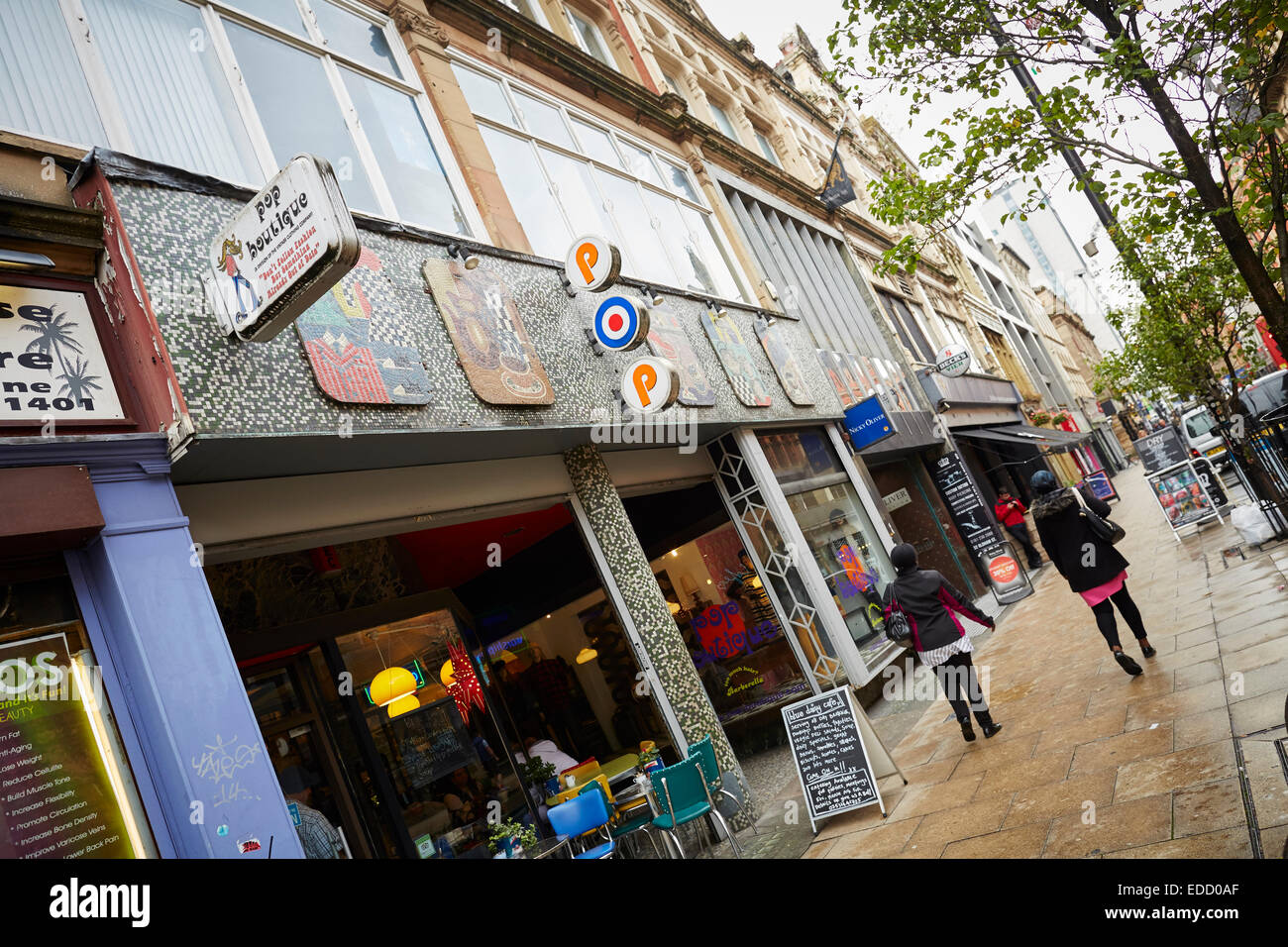 Oldham Street Manchester Northern Quarter Foto Stock