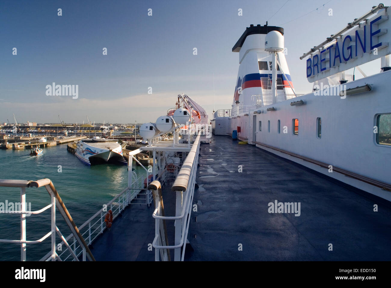 Brittany Ferries, Bretagne, St Malo, Francefrench Foto Stock