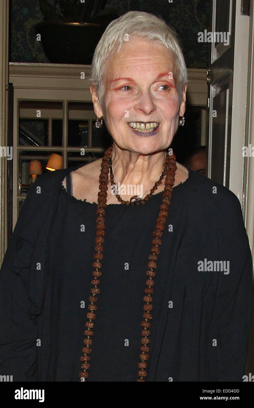 Tracey Emin Festa di Compleanno tenutasi in corrispondenza dei contrassegni Club in Mayfair offre: Vivienne Westwood dove: Londra, Regno Unito quando: 04 Lug 2014 Foto Stock