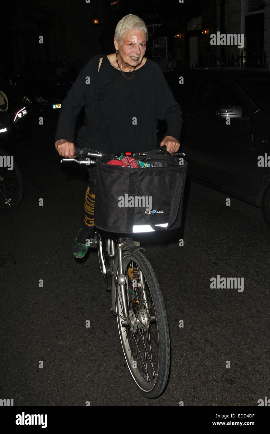 Tracey Emin Festa di Compleanno tenutasi in corrispondenza dei contrassegni Club in Mayfair offre: Vivienne Westwood dove: Londra, Regno Unito quando: 04 Lug 2014 Foto Stock