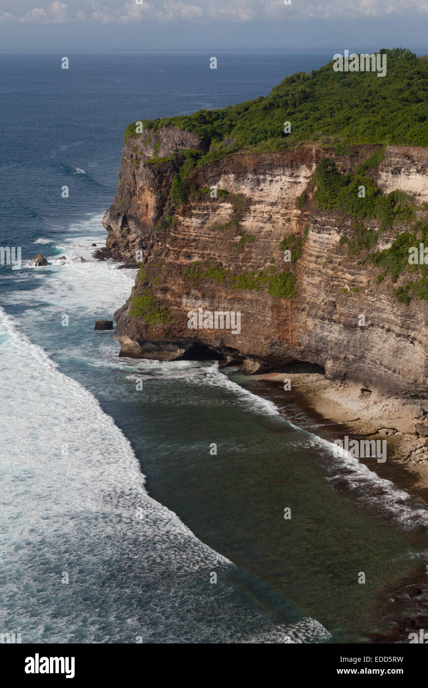 Uluwatu rocce, Bali, Indonesia. Foto Stock