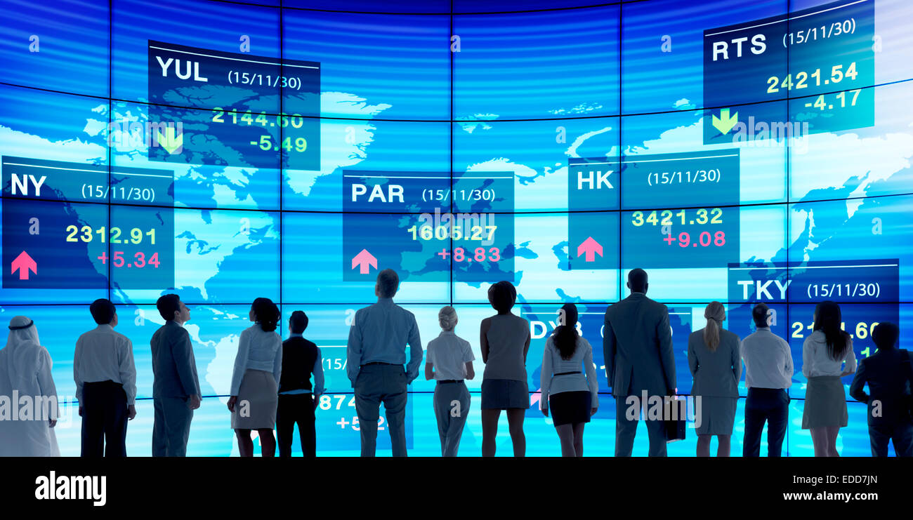 Stock Exchange mercato concetti commerciali Foto Stock