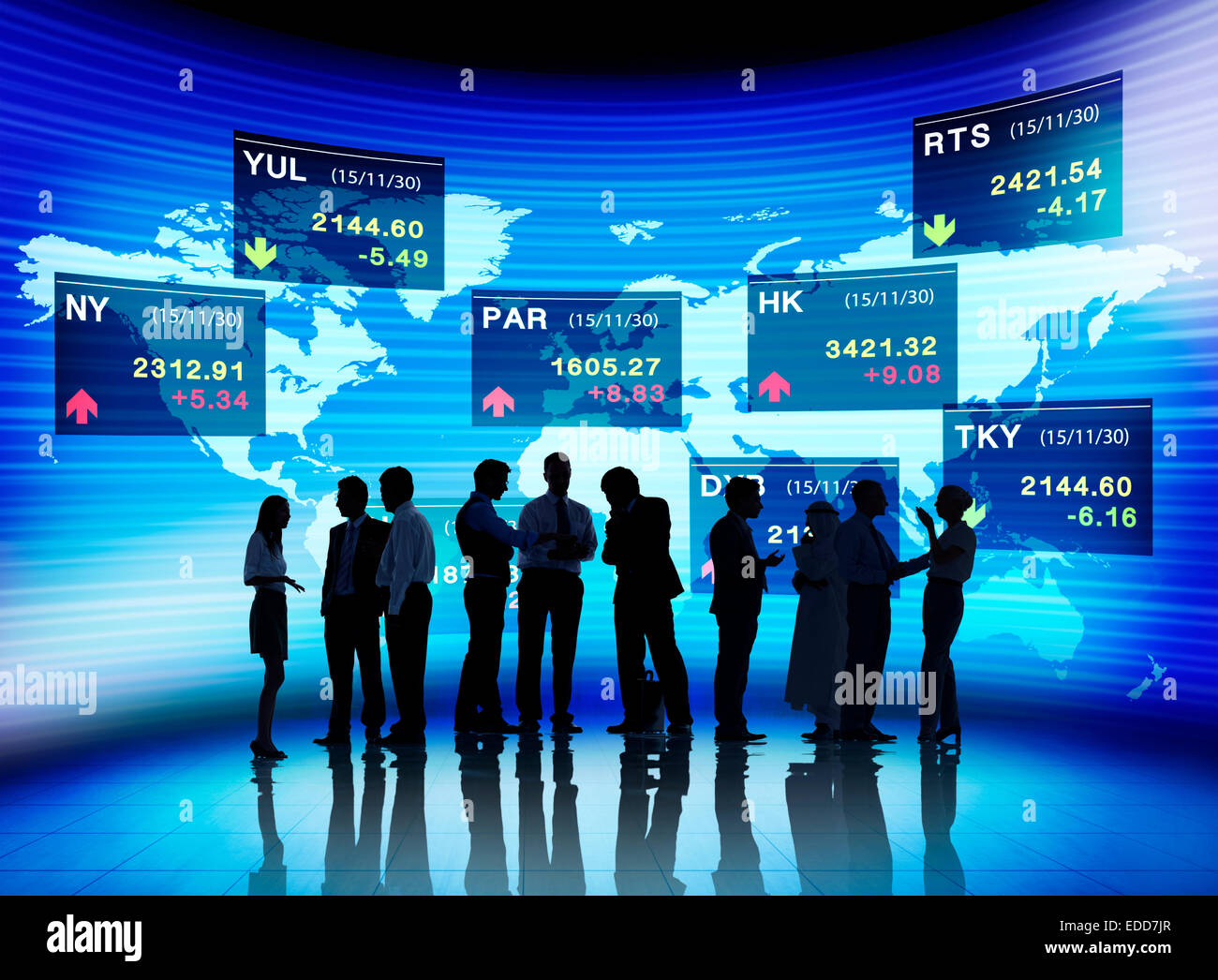 La gente di affari Stock Exchange Concept Foto Stock