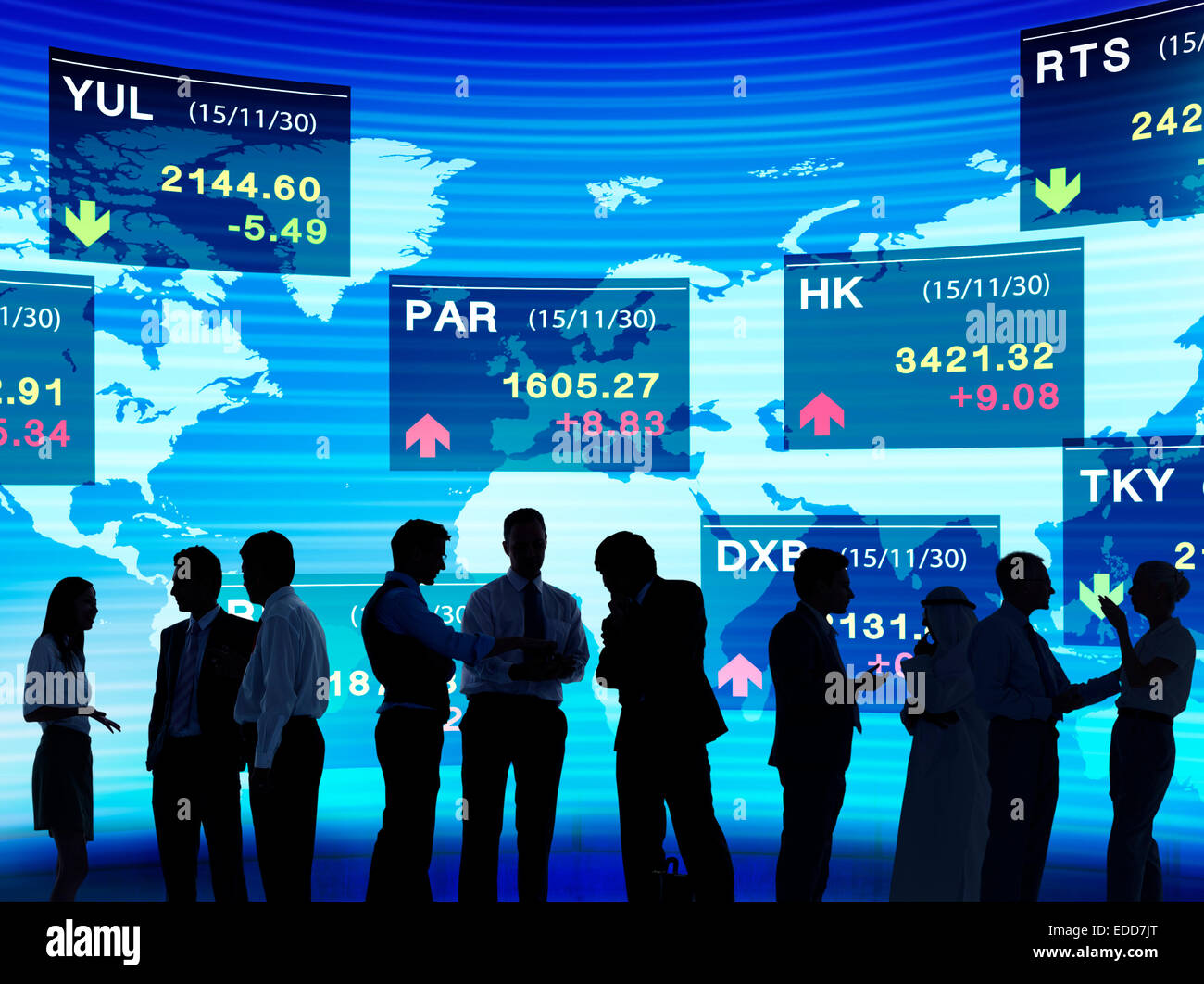 La gente di affari Stock Exchange Concept Foto Stock