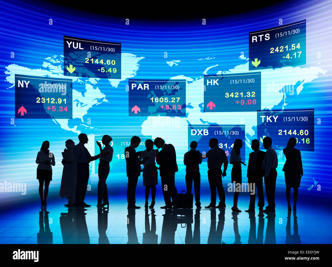 La gente di affari Stock Exchange Concept Foto Stock