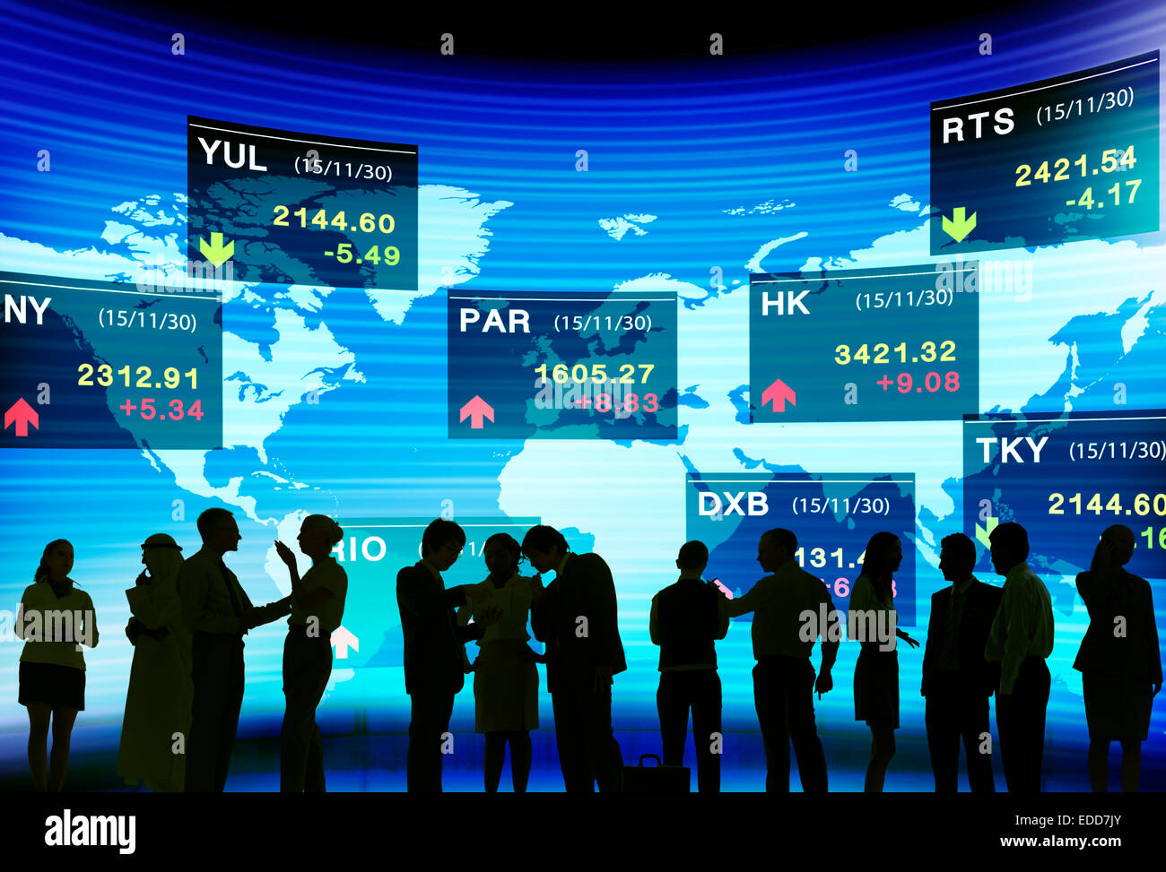 La gente di affari Stock Exchange Concept Foto Stock