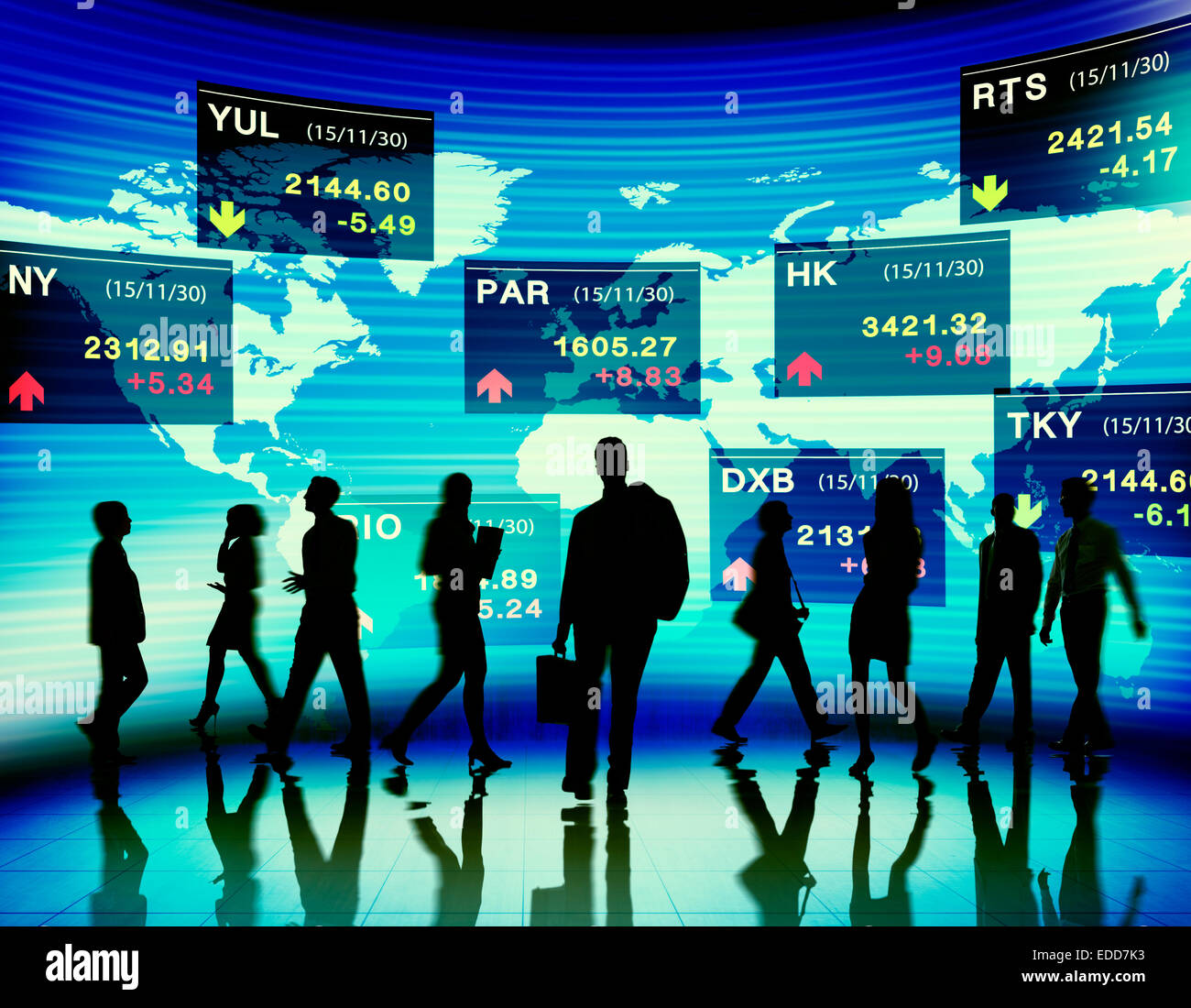 Stock Exchange mercato concetti commerciali Foto Stock