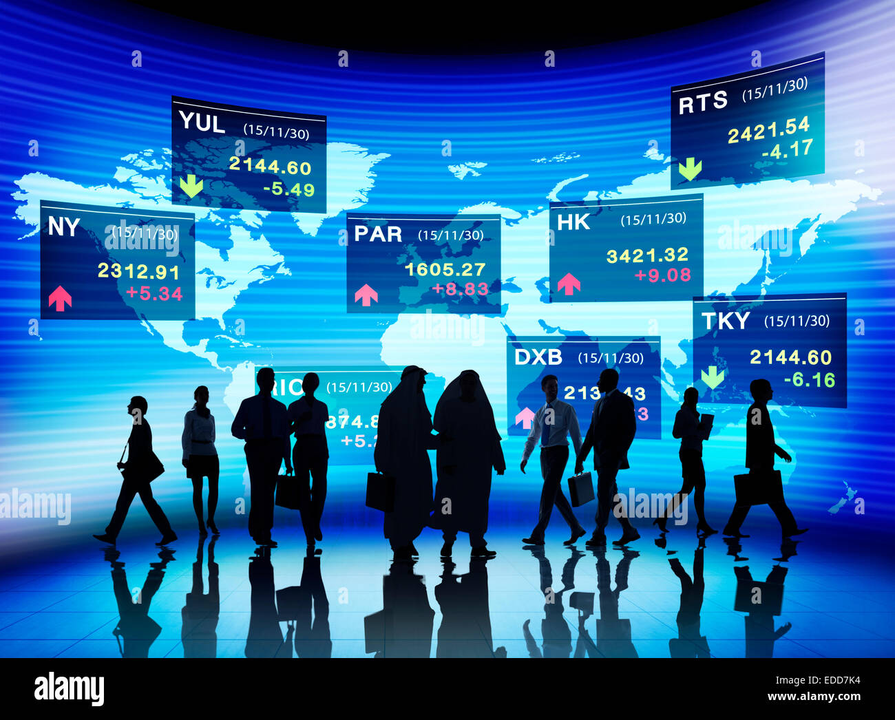 Stock Exchange mercato concetti commerciali Foto Stock