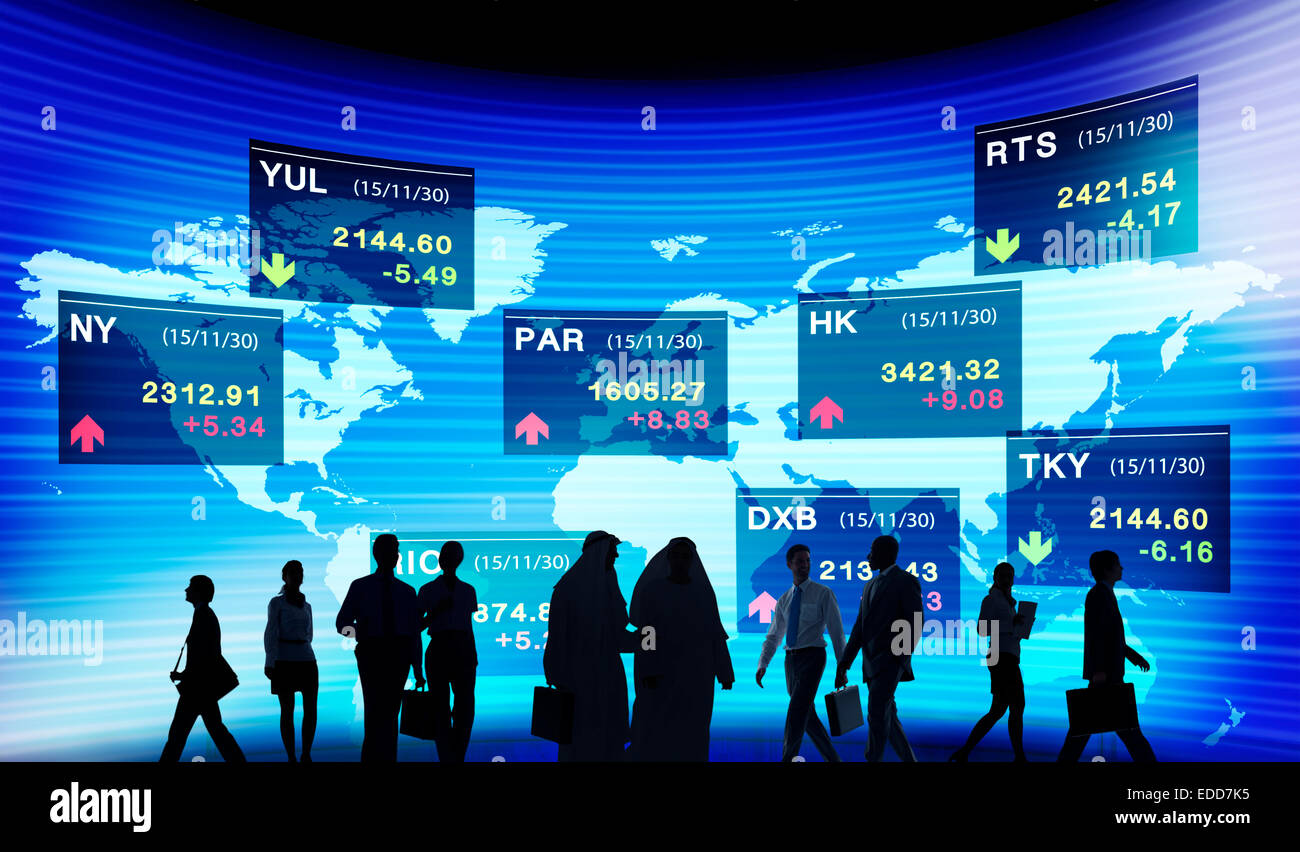 Stock Exchange mercato concetti commerciali Foto Stock
