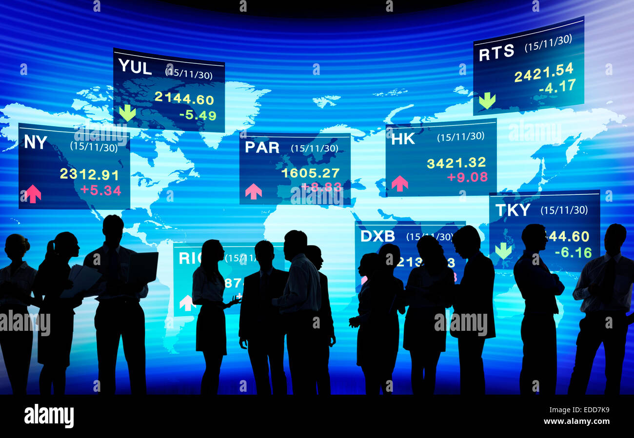 Stock Exchange mercato concetti commerciali Foto Stock