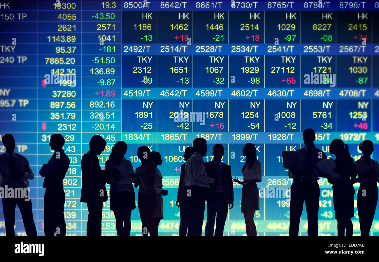 Stock Exchange mercato concetti commerciali Foto Stock