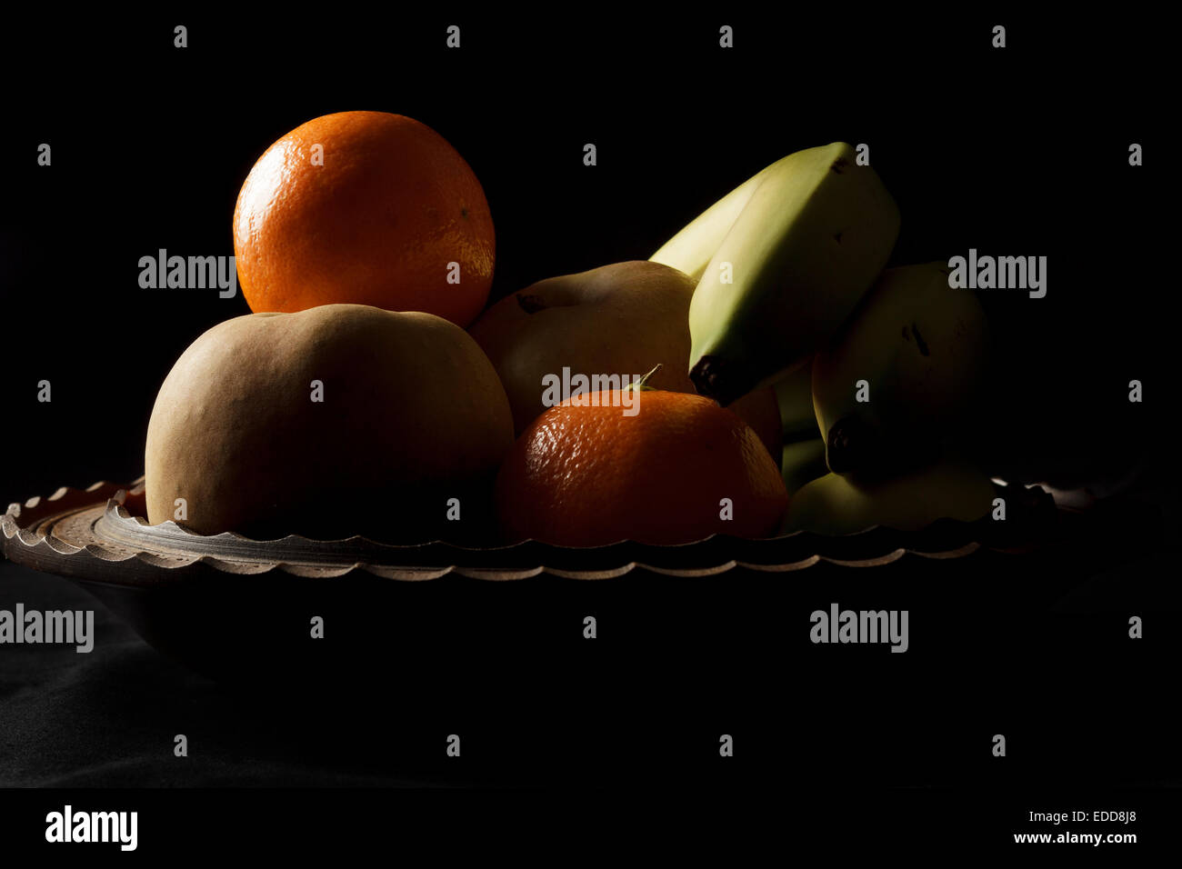 Frutta - Arance, clementine, banane, mele Foto Stock