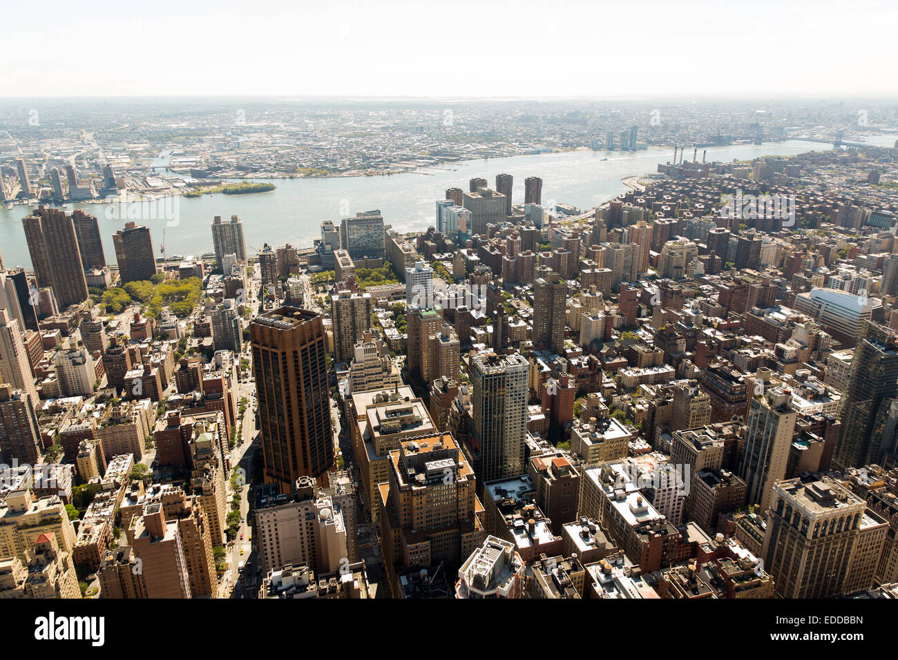 Vista aerea della città di New York skyline di Manhattan Foto Stock