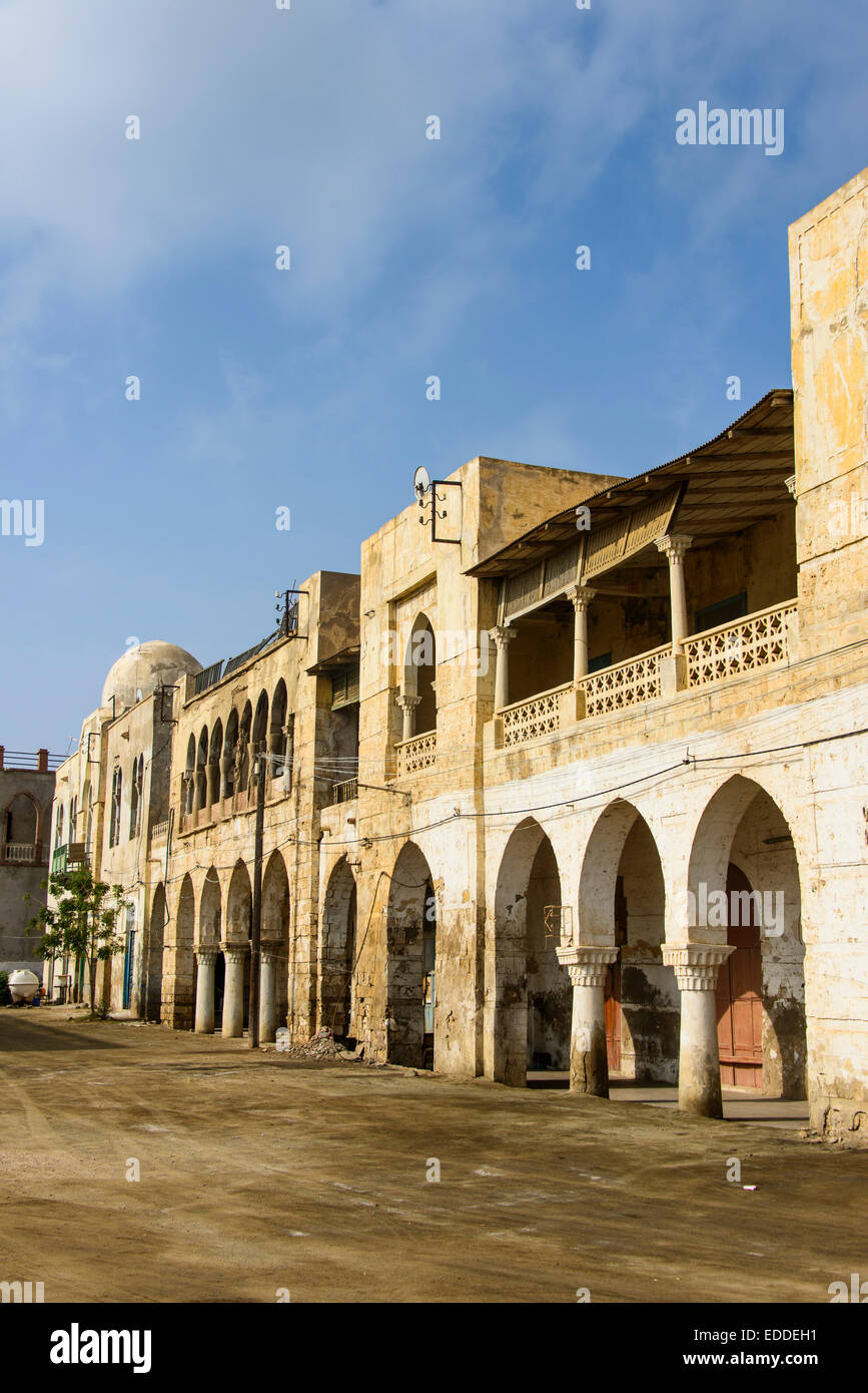 I colonnati, Massaua, in Eritrea Foto Stock