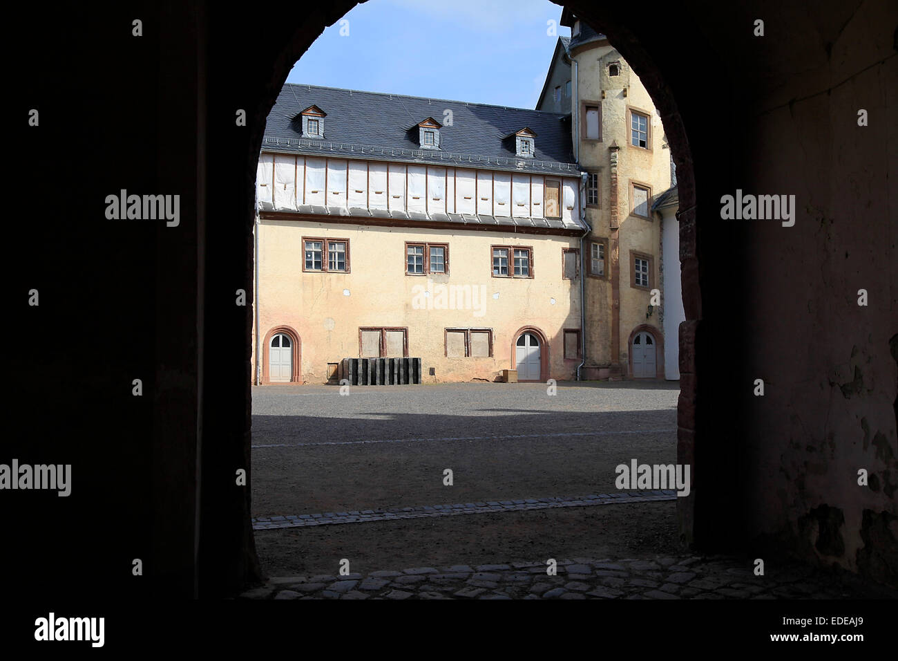 Vista parziale di Stolberg Castello. Foto: Klaus Nowottnick Data: 17 Settembre 2012 Foto Stock