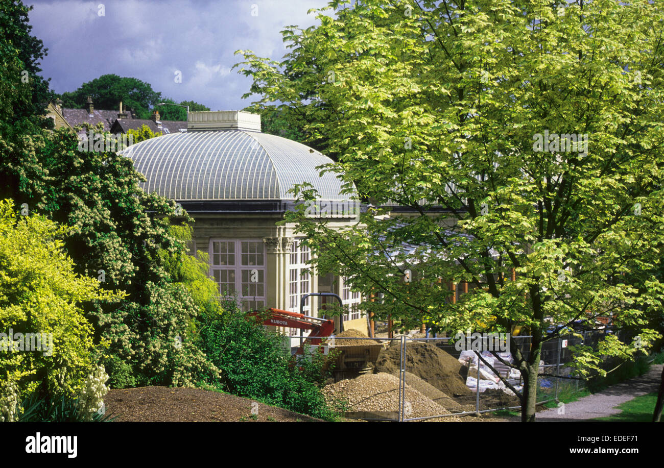 Documentario immagini dei Giardini Botanici Sheffield, Serra progetto di restauro 2003 - 2004 Foto Stock