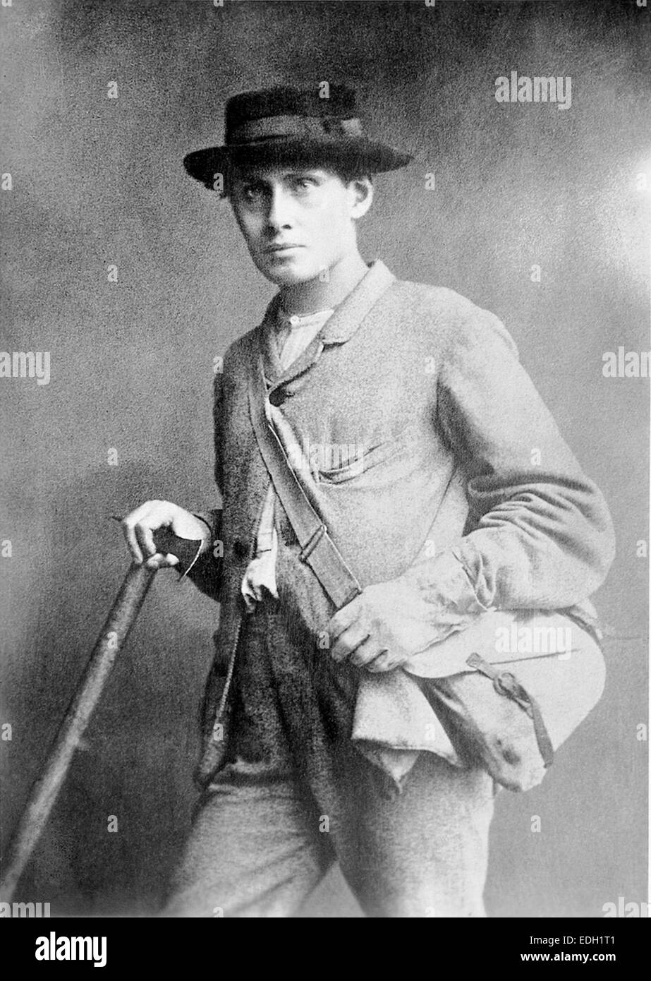 Edward Whymper, alpinista inglese e explorer. Foto Stock