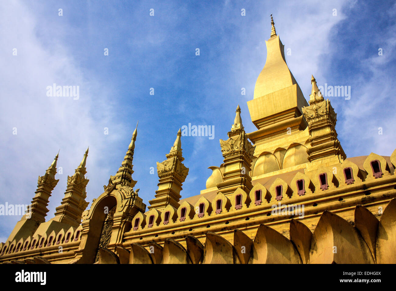 Importante attrazione di Vientiane, Laos Foto Stock