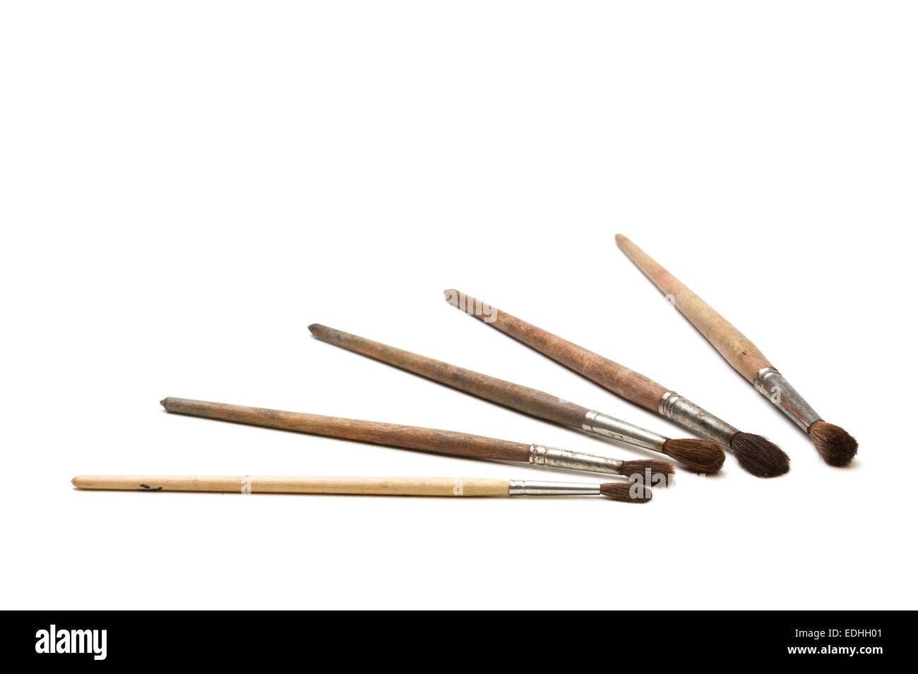 Disegno spazzola isolato su uno sfondo bianco Foto Stock