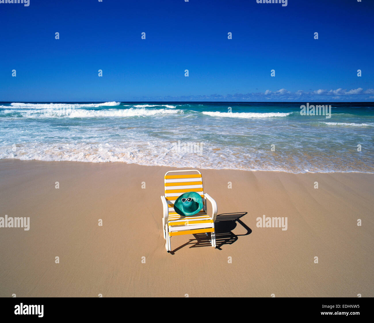 Touristik Symbolbild fuer Meer, Traumstrand und Traumurlaub, Playa Grande, Rio San Juan, Maria Trinidad Sanchez, Dominikanische Republik, Karibik, a Foto Stock