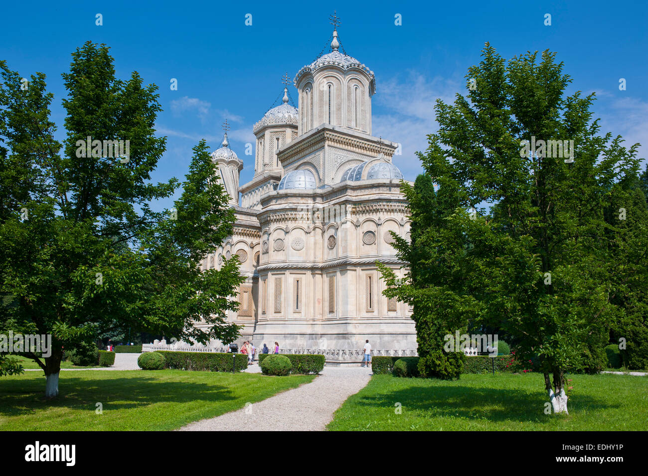 Curtea de Arges cattedrale, Curtea de Arges, Romania Foto Stock